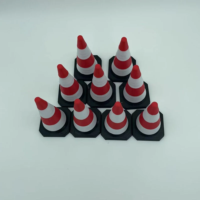 Simulation Road Cone Reflective Cone Model for 1/10 RC Crawler Car TRX4 1/14 Tamiya RC Truck Tipper SCANIA 770S VOLVO MAN BENZ