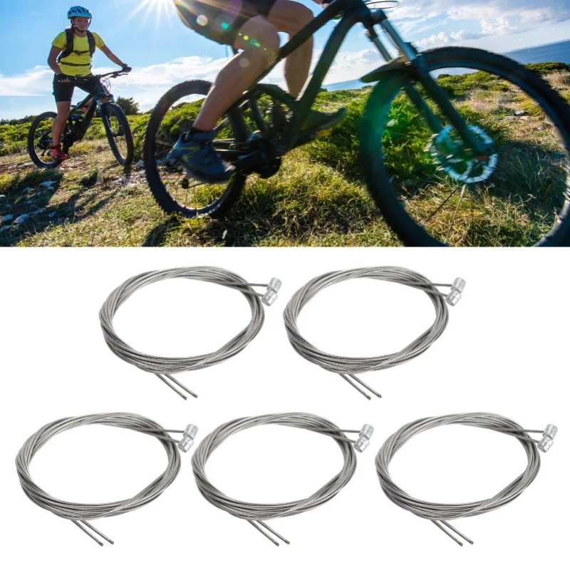

10PCS Bike Brake Cable Stainless Steel Bike Shift Brake Wire For Mountain Bikes 1.8m 1.5mm