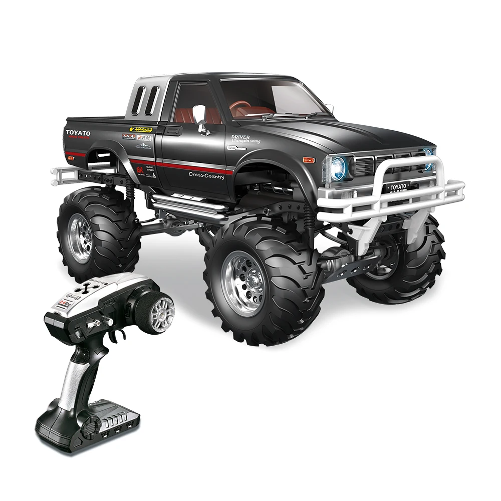 High Speed RC Car HG-P407-Black-1 1/10 2.4G Four-wheel Drive Pickup Truck Remote Control Climbing Car Off-road Vehicle