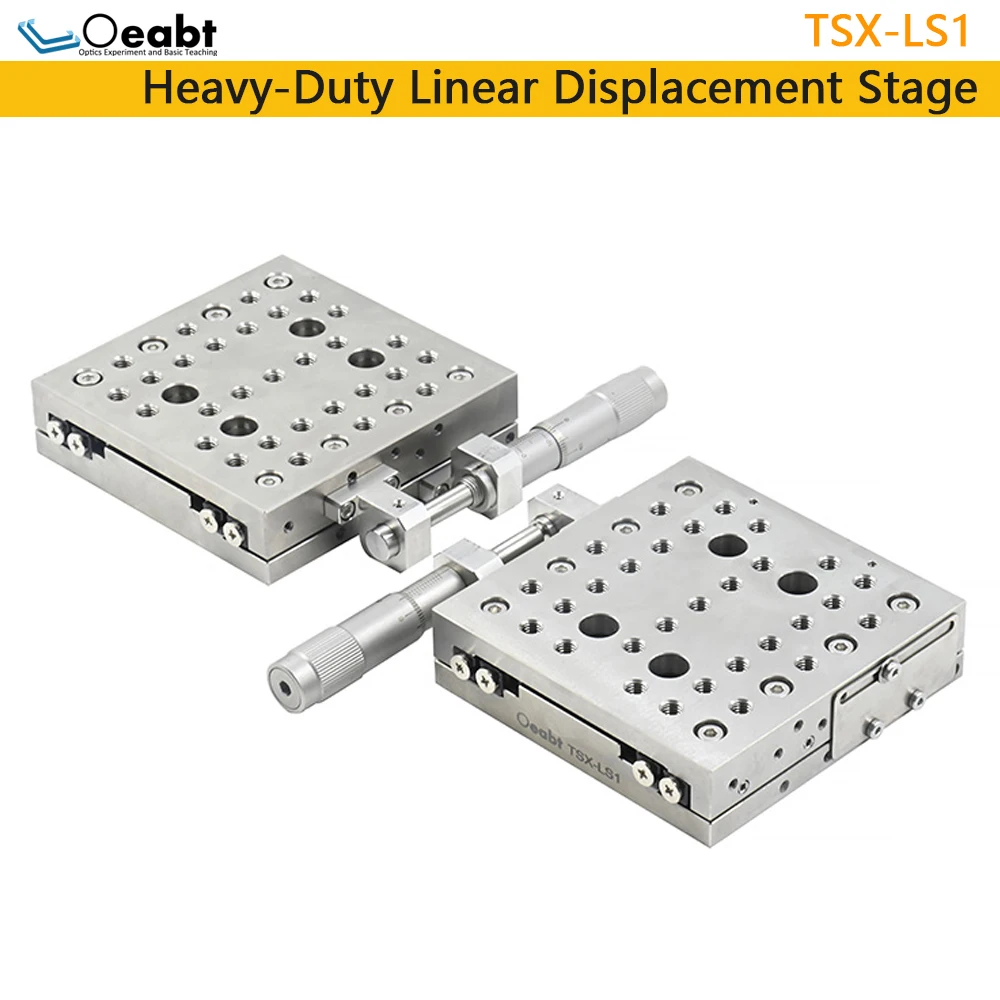 TSX-LS1 Heavy-duty Linear Displacement Stage TravelMax 50mm Precision Translation Stage X-axis Optical Slide Large Load-Bearing