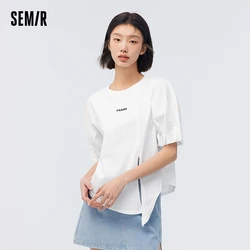 Semir t-shirt manica corta da donna ampia e orientata al Design 2024 nuovo stile estivo con motivo stampato