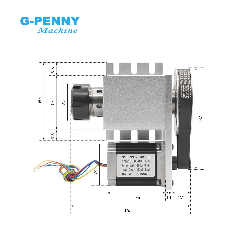 ER32 Chunk 4th Axis CNC dividing head Rotation 6:1 A Axis/ A axis kit for Mini CNC router wood working engraving machine