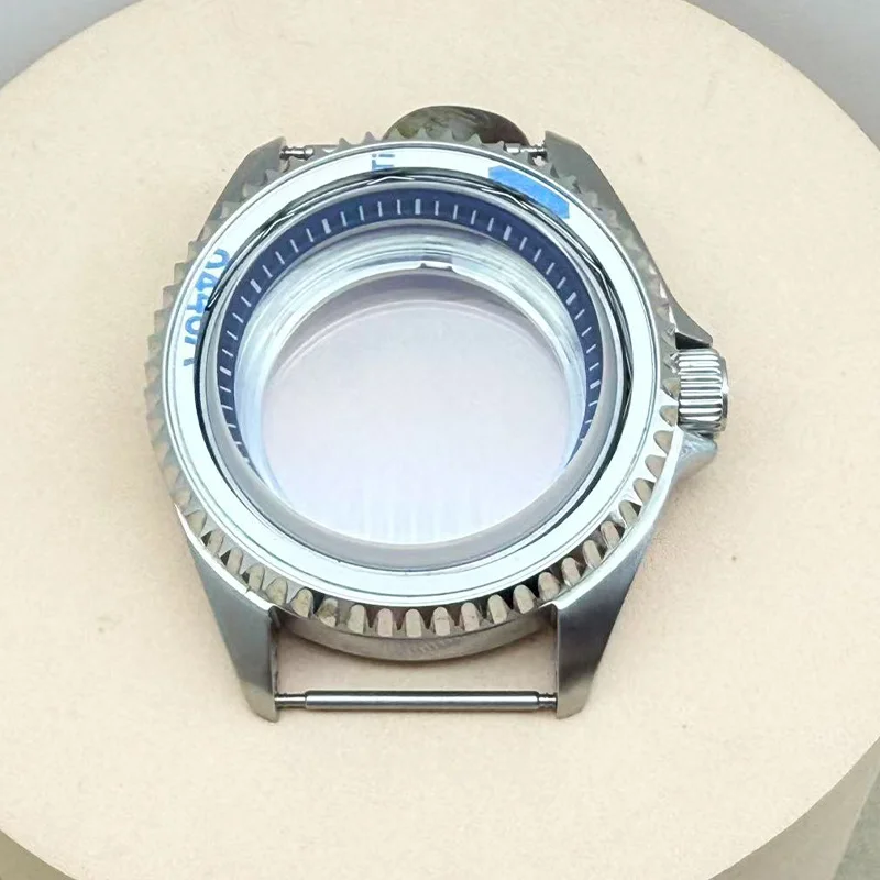 Customized 42mm Watch Case Bilayer Dome Sapphire Glass Fits NH35 NH36 4R 7S Movement 28.5mm Dial 38mm*30.6mm Bezel Watch Cases