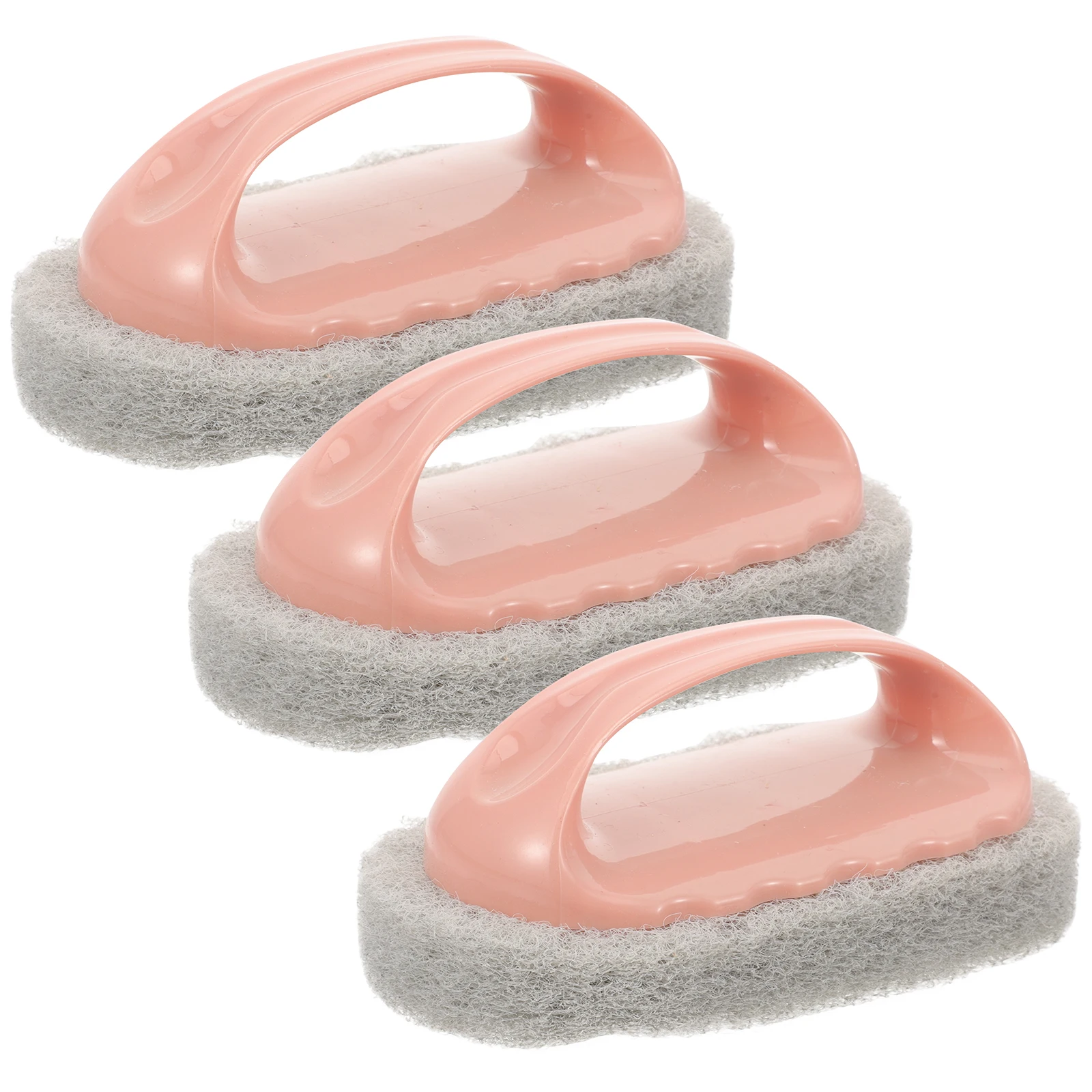 

3pcs Kitchen Cleaning Brush Bathroom Cooktop Pot Brushes H Scrubber Shoes Scouring Pad Multi Functional Home Tile Toilet