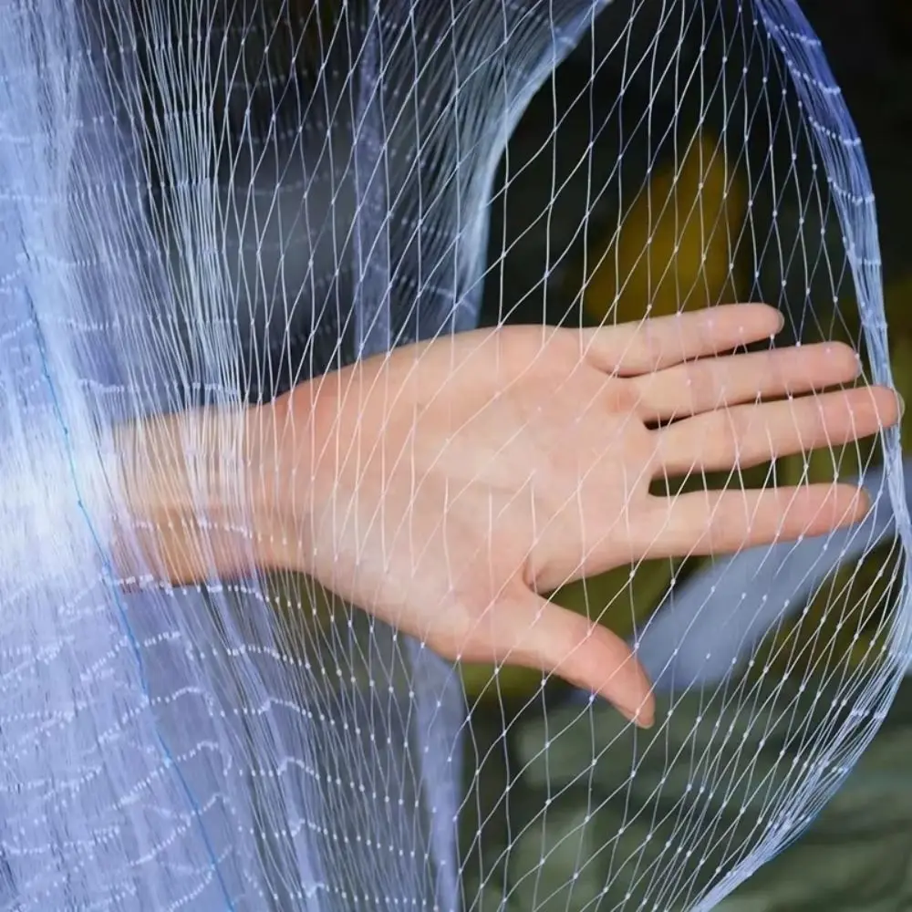 New White Mesh Bird Protection Net Drawstring Tear Resistant Plant Protection Net Reusable Anti Bird Net Garden Protection