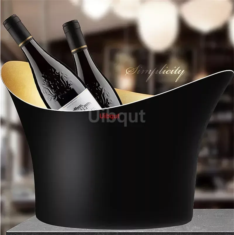 304 stainless steel Deer Head ear GOLD SILVER big ICE BUCKET BOWL CHAMPAGNE Large champagne bar bucket beer bucket basin 3