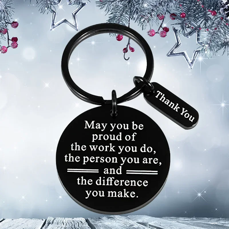 New Colleague Appreciation Gift Keychain Pendant  Thank You Coworker Leaving Gift Key Chain May You Be Proud of The Work You Do