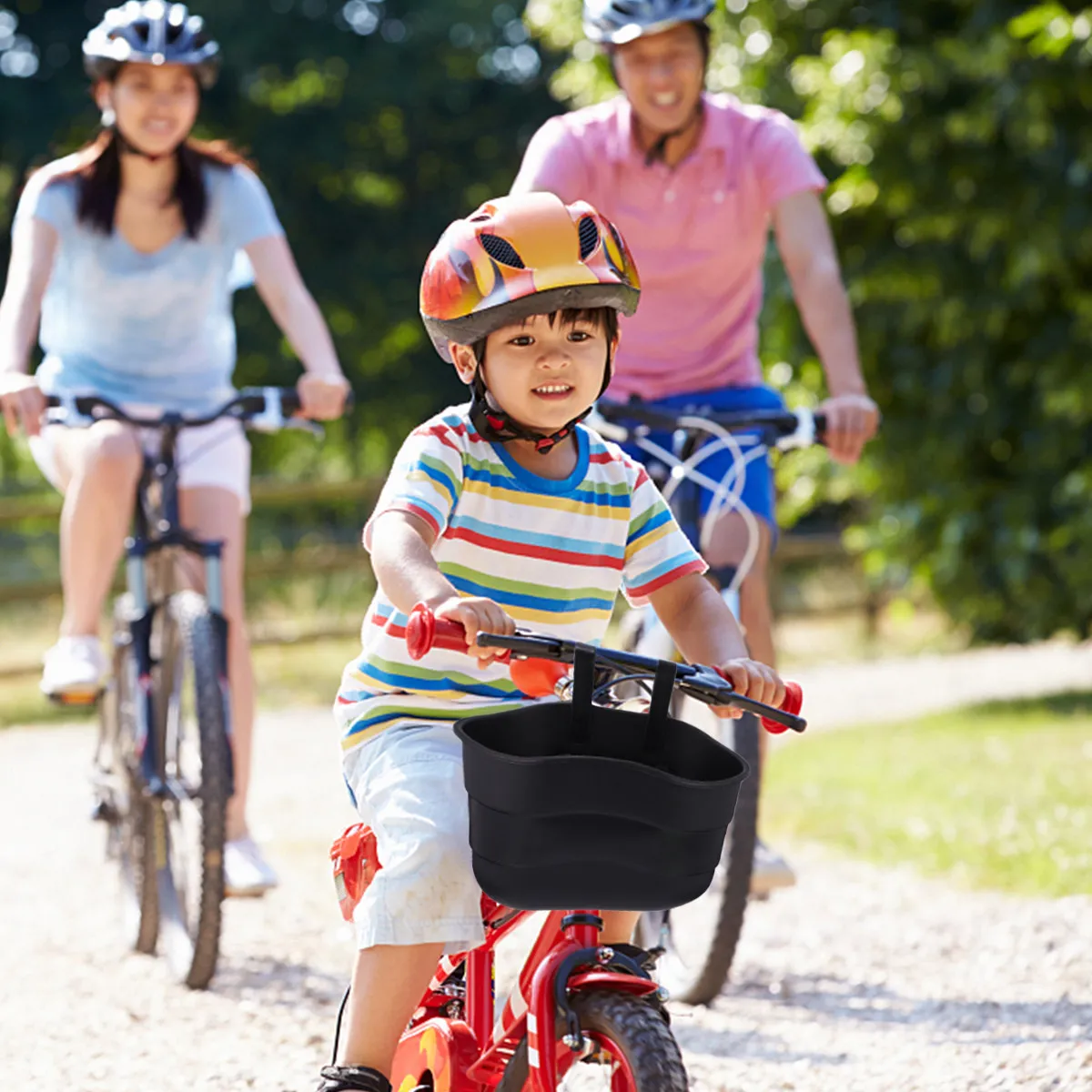 

1Pcs Bike Basket for Black Hanging Handlebar Basket Compatible with Scooter Eco-Friendly Material Easy to Attach No