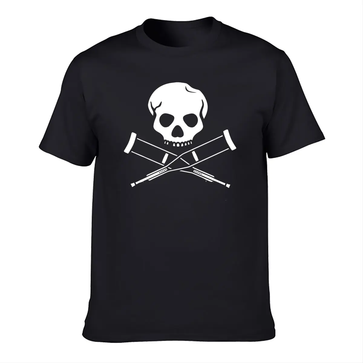 anime for a boy customizeds anime clothes mens graphic Jackass Skull And Crutches Logo vintage clothes cute tops mens hip hop