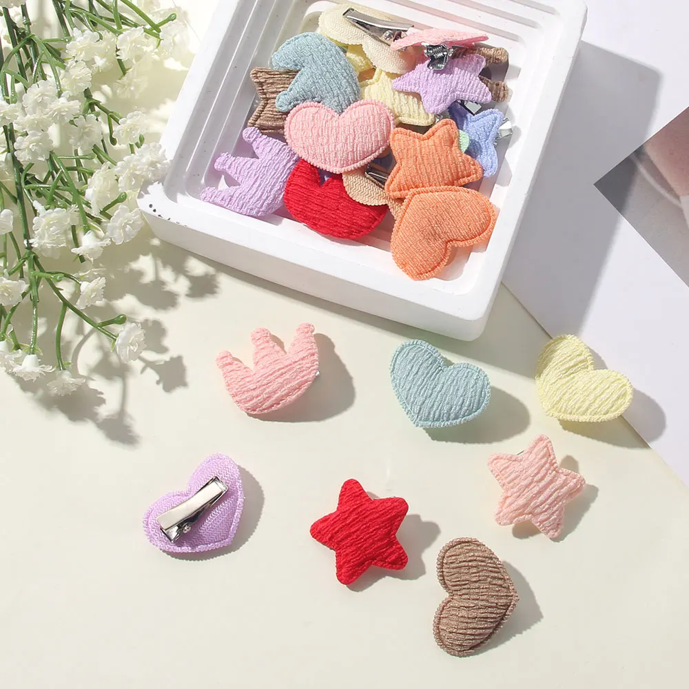 1 قطعة تصاميم لون الحلوى الطفل الخماسي أنيقة القلب مشبك شعر صغير لطيف أغطية الرأس دبوس الشعر الاطفال ملابس الحفلات إكسسورات شعر الأطفال #5