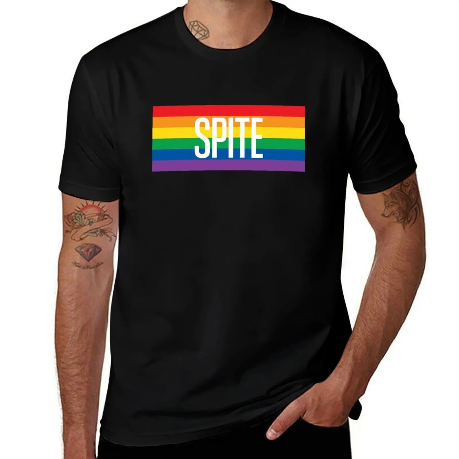 Spite T-Shirt Casual Street Style Short Sleeve Tee T-Shirt