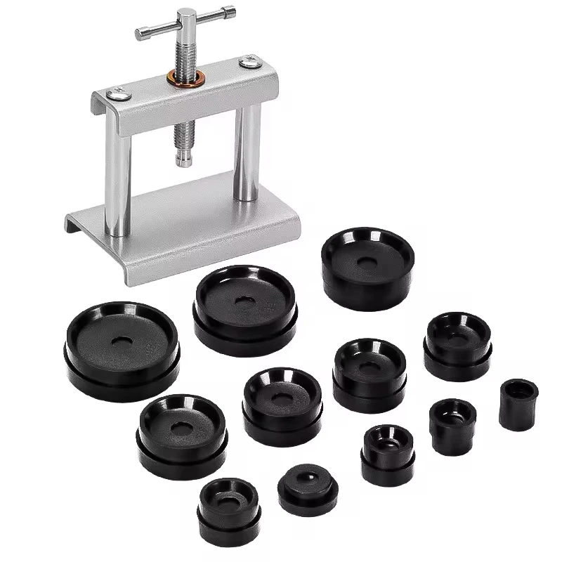 Professional Watch Press Set Watch Back for CASE Closing Tool & Fitting Dies Watch Repairing Tool Die Kit for Watchmaker