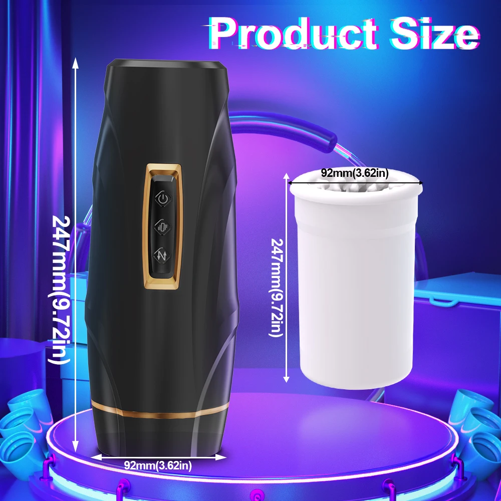 Automatic Male Masturbator Telescopic Vibration Masturbation Cup Penis Blowjob Piston Machine Adults Supplies Sex Toys for Men