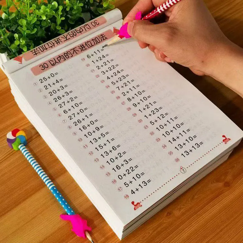 Within 10/50/100 Addition And Subtraction Kids Children Kindergarten Early Education Exercise Book for Mathematics Math Addition