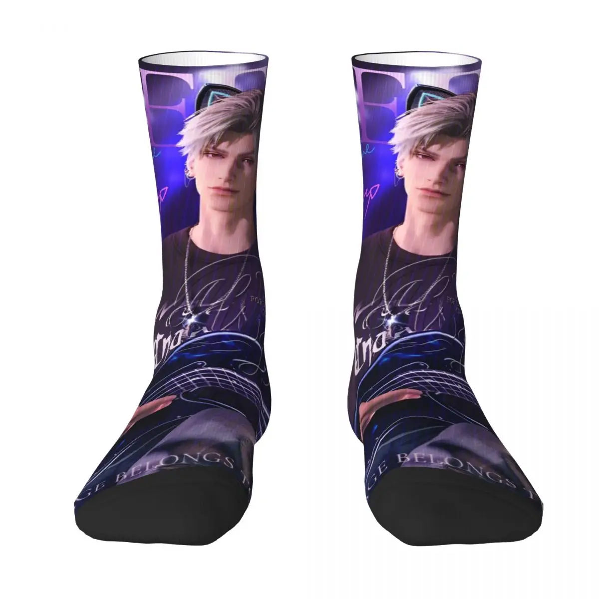 Love And Deepspace Sylus Rafayel Game Stockings Design Elegant Socks Autumn Anti-Slip Socks Men Running Medium Soft Socks