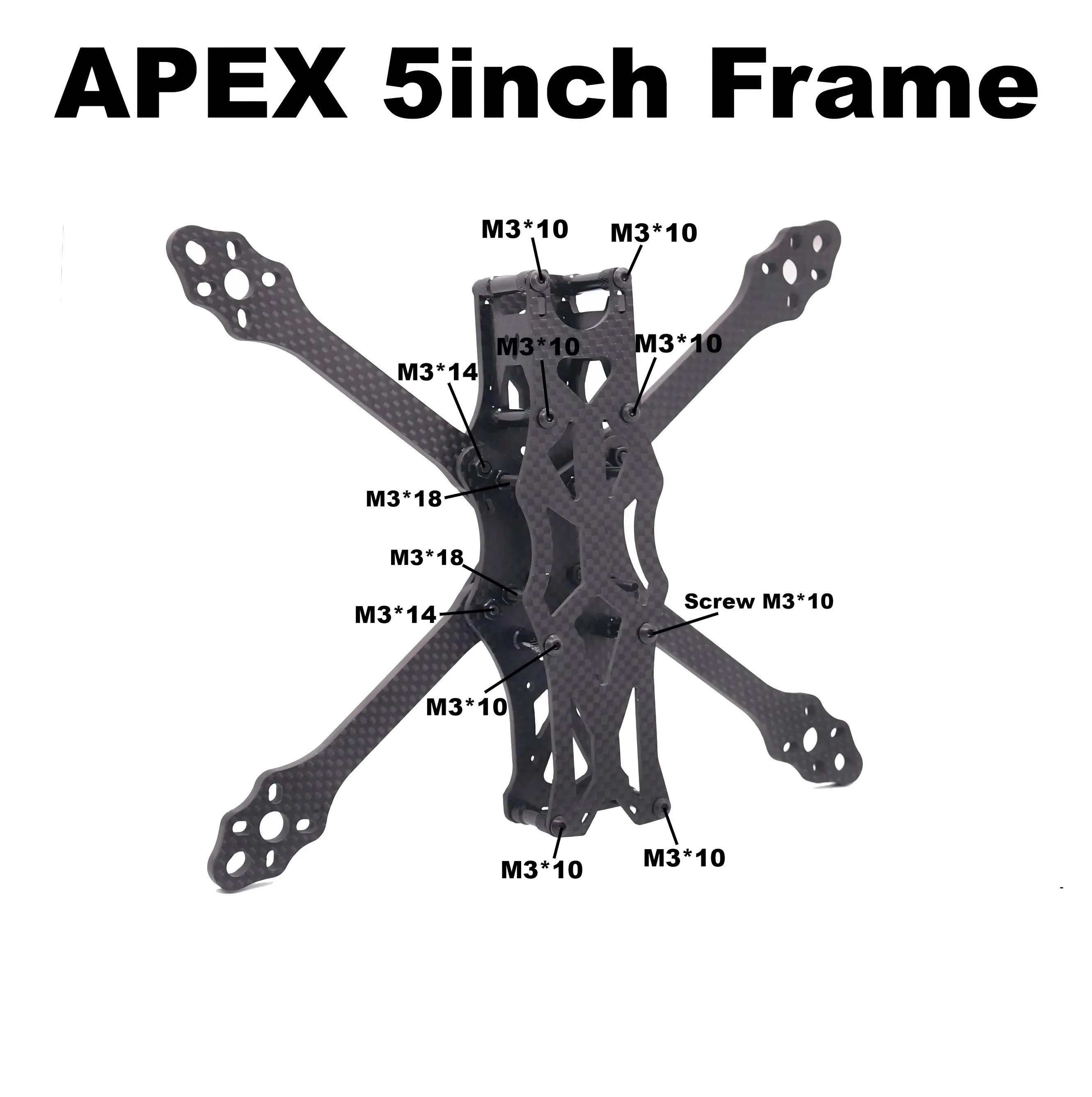 

APEX 5-дюймовый комплект рамы для дрона FPV из углеродного волокна, гоночный дрон, квадрокоптер, фристайл, INAV Beatflight F722 Ardupilot PX4, управление полетом