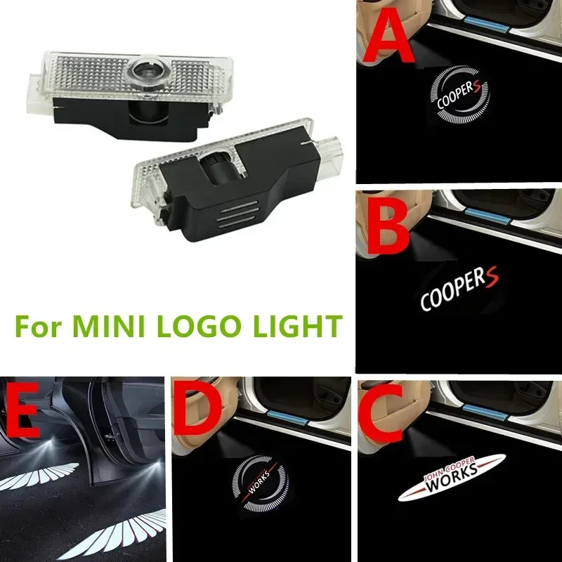 

2Pcs LED car door welcome light projector light Decorative lights For Mini Cooper OneS JCW R55 R56 R58 R59 R60 F56 F60 2023