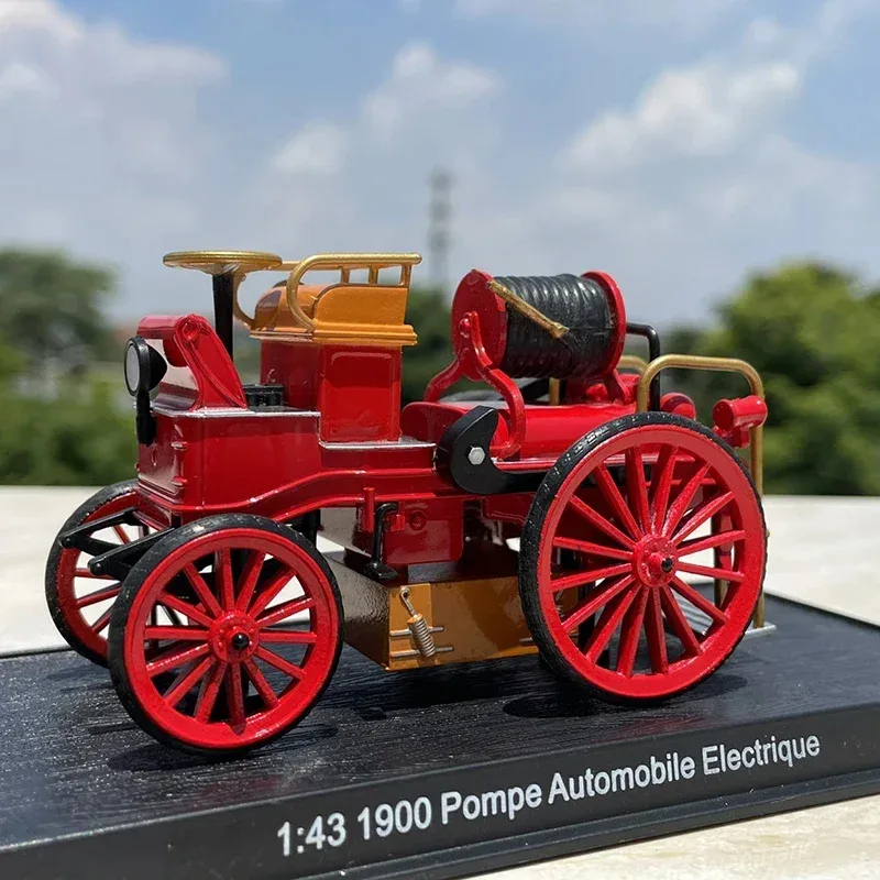 

G1 Scale Classic Car Model pompe automobile eletrique Antique Fire Truck Alloy Toys for Collection Gifts Souvenir