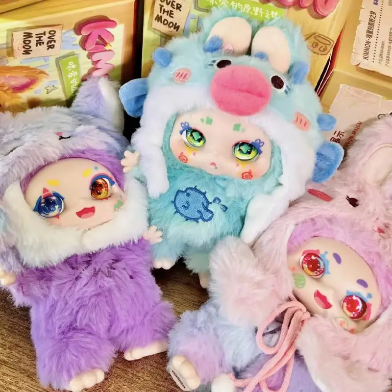 Kimmon-Boîte ennemi en peluche de deuxième génération pour enfants, jouet de bureau, ornement Kawaii, boîte mystérieuse, cadeaux périphériques