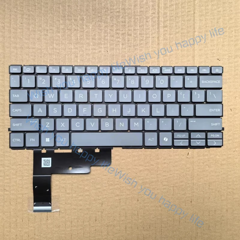 N.. New Internal US Backlit Keyboard Grey AI for HP EliteBook 840 845 14