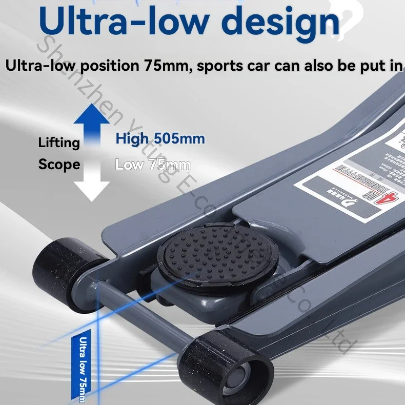 Hydraulic Oil for Small Cars 2.5T Hydraulic Jack, , Horizontal Pneumatic, New Labor-saving, Portable for Small Cars