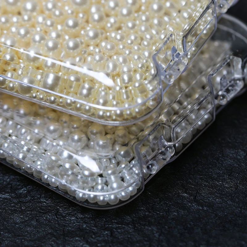 Perles colorées pour ongles, mélange de tailles, environ 18 g/boîte, bijoux 3D en forme de poire, pointes de manucure, décoration