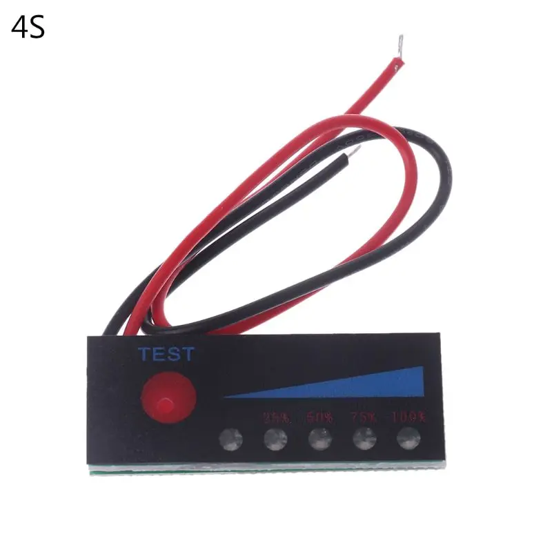 Indicador prático capacidade da bateria Indicador nível bateria testador LCD KXRE