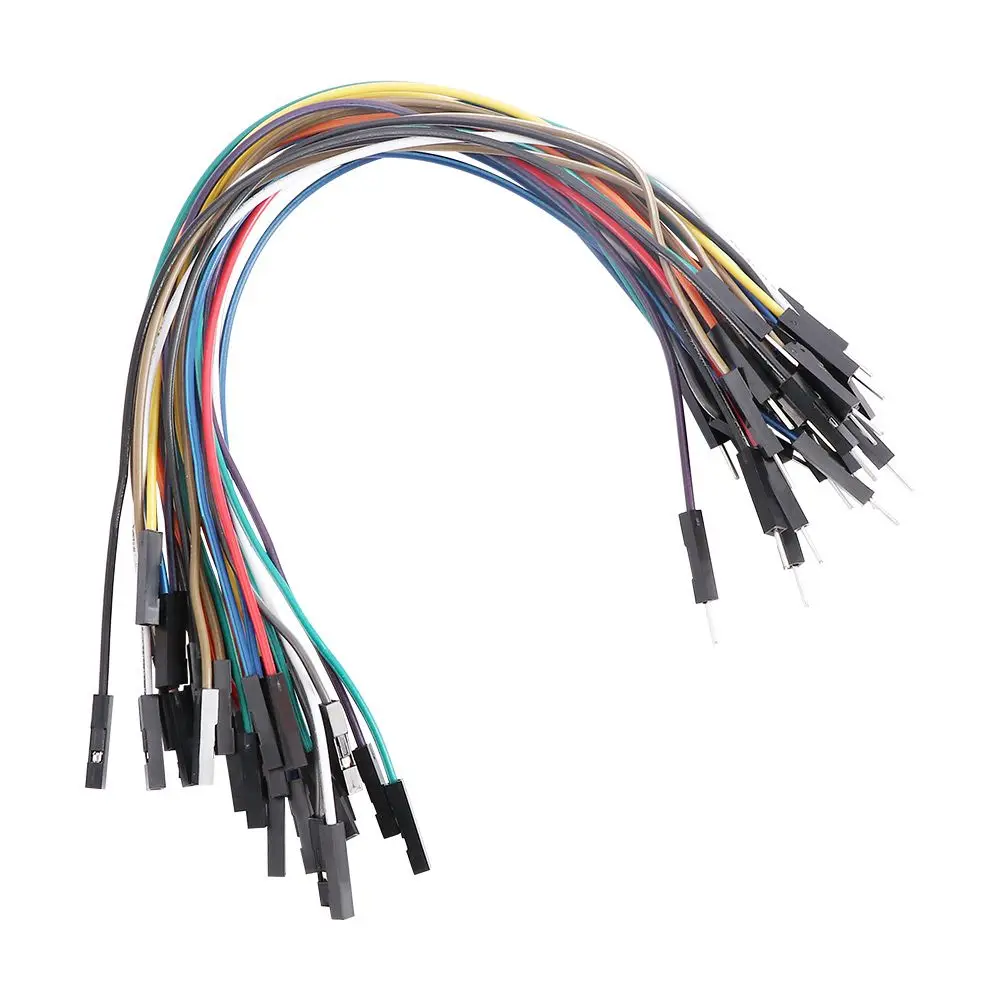

Female To Female Male To Female 2.54mm DIY 20cm Breadboard Jumper Wire Connector Dupont Cable