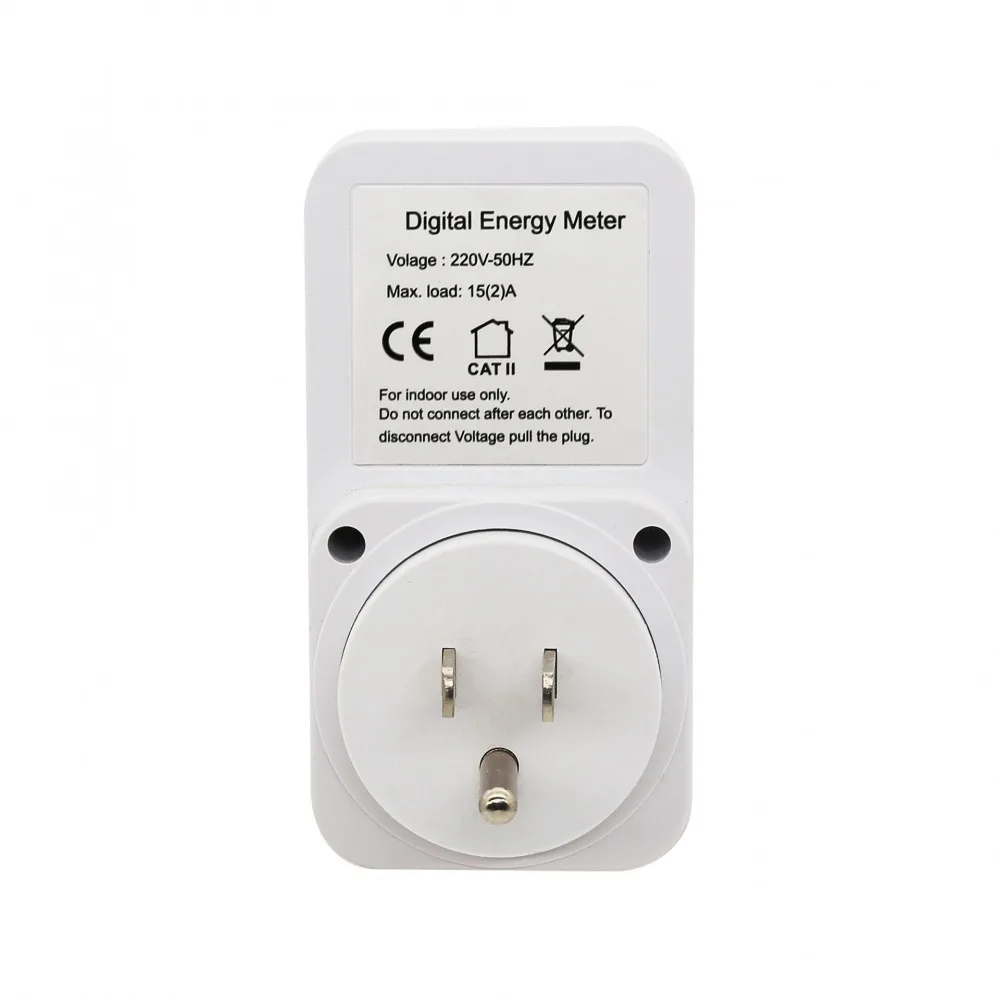 Picture 7: Smart Energy Monitor Billing Socket Power Meter Socket 120/220V 50/60Hz 1800W/2200W Max Load Electric Power Consumption Analyzer