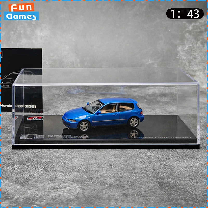 

ЖК-модель автомобиля 1/43 Honda Civic SiR II EG6, модель автомобиля, имитационная модель, литая под давлением модель, коллекционный орнамент, игрушка на заказ для мальчика, подарок на день рождения