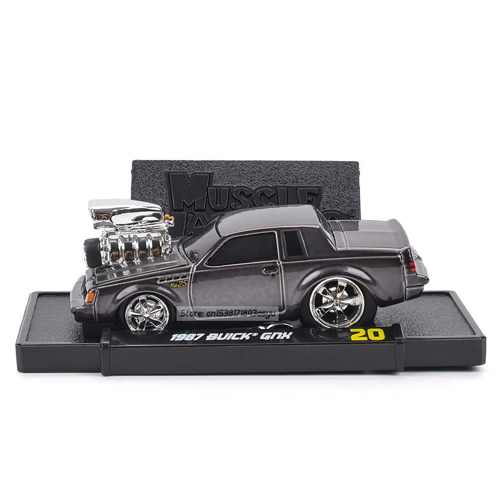 Maisto 1:64 2025 25th سيارة العضلات القديمة سيارة العضلات الذكرى 1987 BUICK GNX أسود أبيض الاحتفال سبيكة نموذج سيارة أنماط