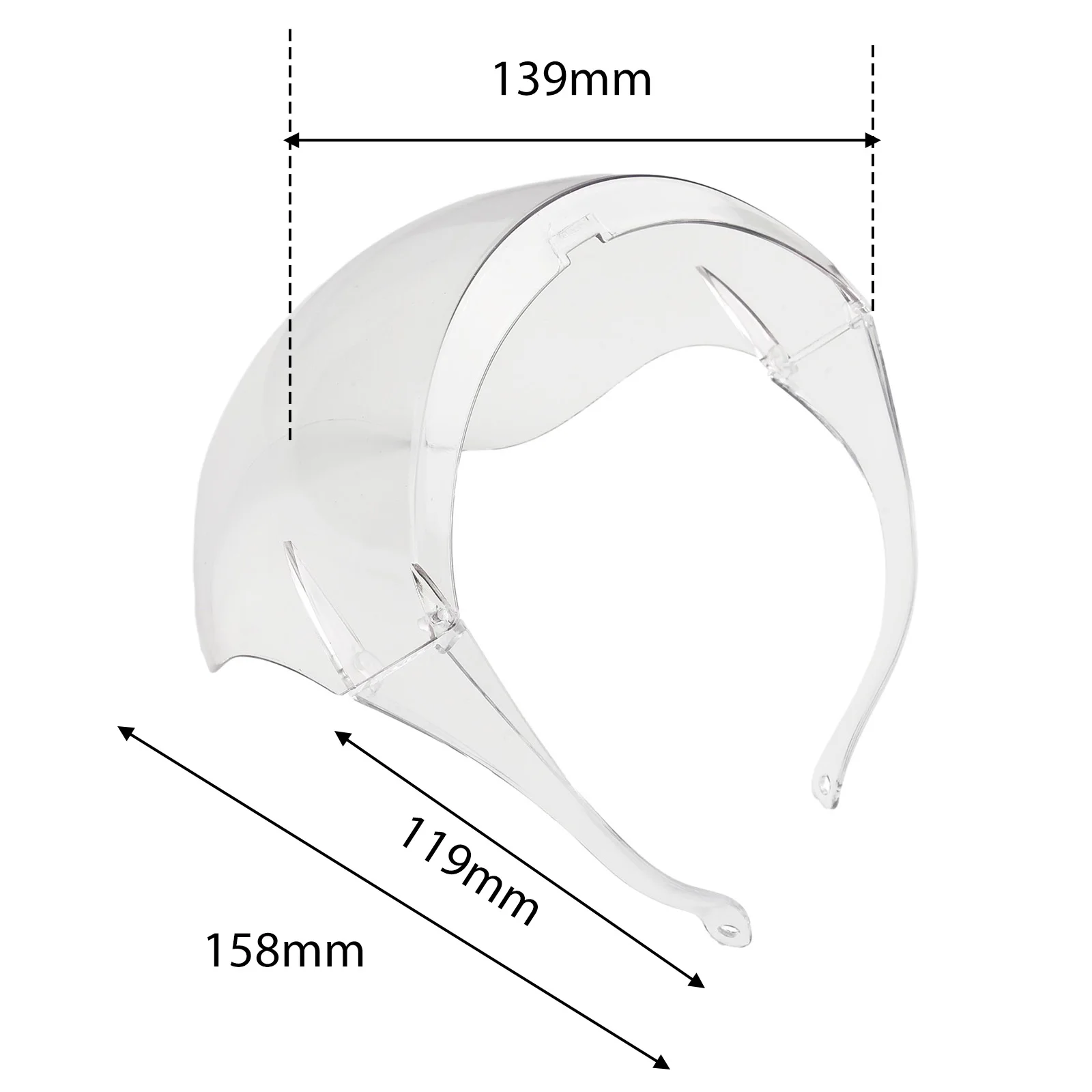 1pc Full Cycling Shield Protective Space Gradient Color Cycling Glasses Cover PC 195x150mm For Climbing Hiking Fishing Skiing