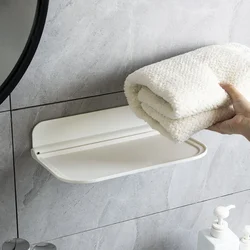 1 PC Storage Shelf Foldable Storage Rack Bathroom Bedside Mobile Home Wall Home Organization and Storage Bathroom Accessories