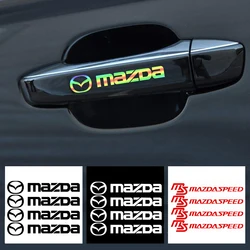 New Car Reflective Vinyl Sticker Door Handle Mirror Wiper Decoration Sticker For Mazda 3 6 MS Demio Atenza Axela CX-3 CX-8 MPS