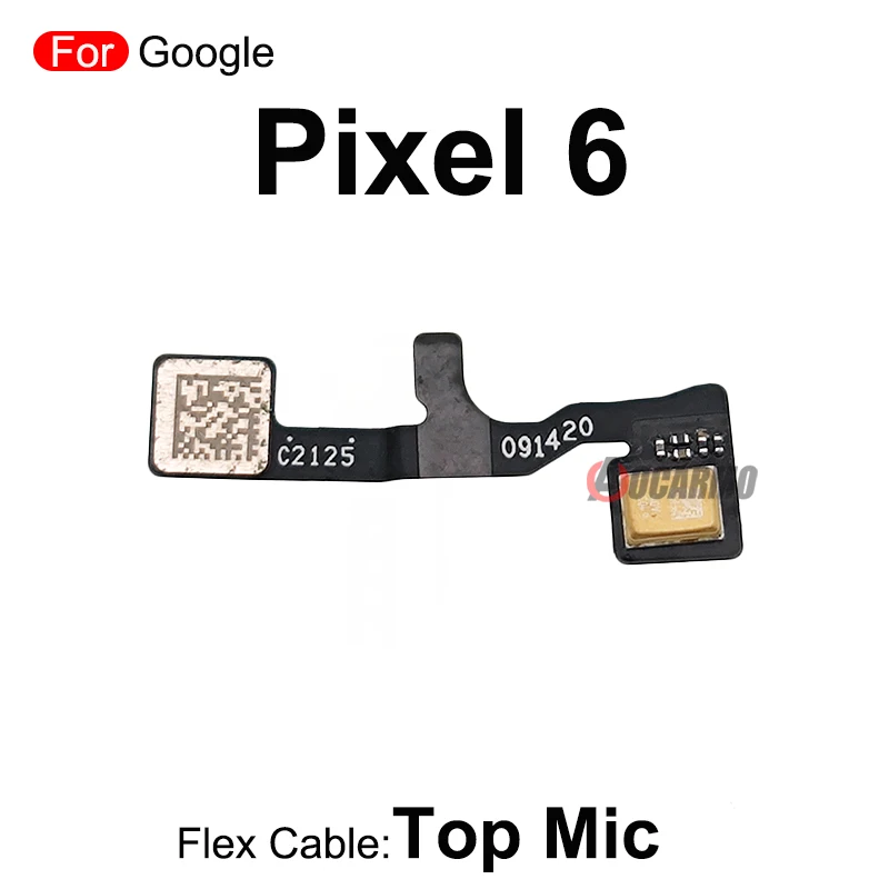 Para Google Pixel 6 7 5 micrófono superior Cable flexible de teléfono piezas de repuesto de reparación de micrófono