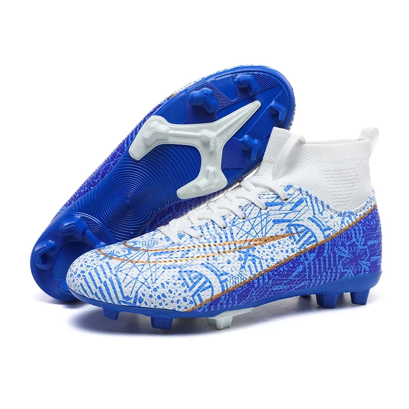 Size 35-45 Men Boys Soccer Shoes Football Boots High Ankle Kids Cleats Training Sport Sneakers Football Shoes