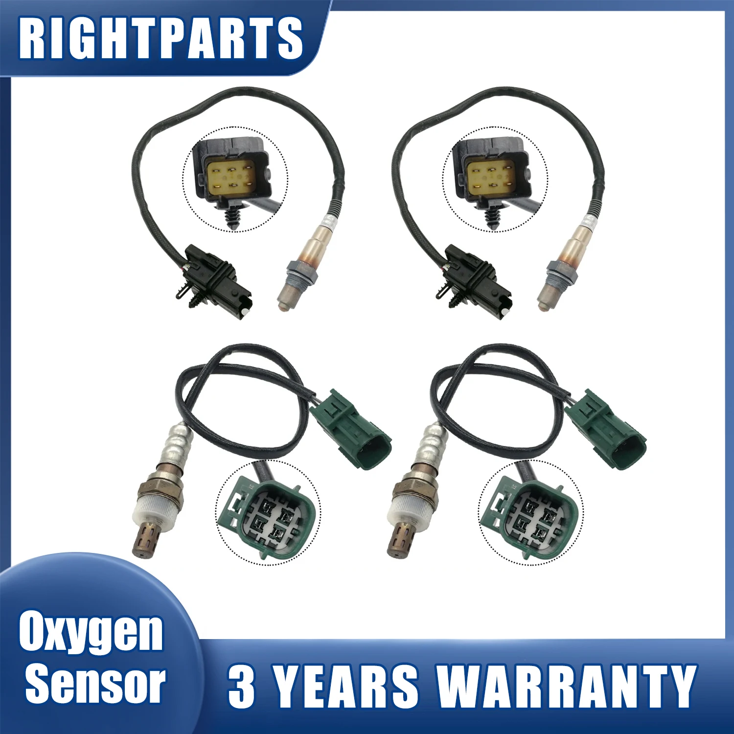 New 4pcs Upstream+Downstream Oxygen Sensor 234-5060 234-4301 For Nissan Maxima Murano Quest Altima 3.5L 2004 2005 2006 2007 2008