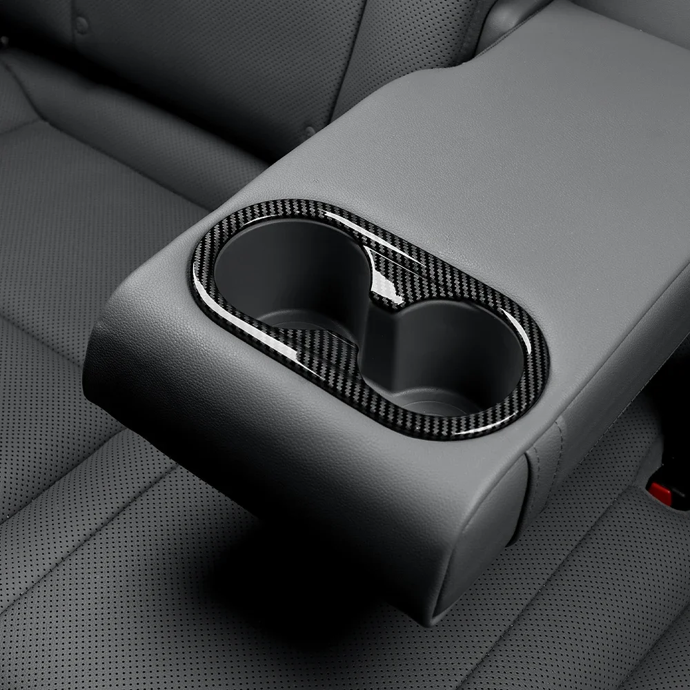 

Углеродное волокно, ABS, заднее пассажирское сиденье, держатель для чашки с водой, рамка, накладка для Hyundai Elantra CN7/CN7 N 2024, 2025 LHD/RHD