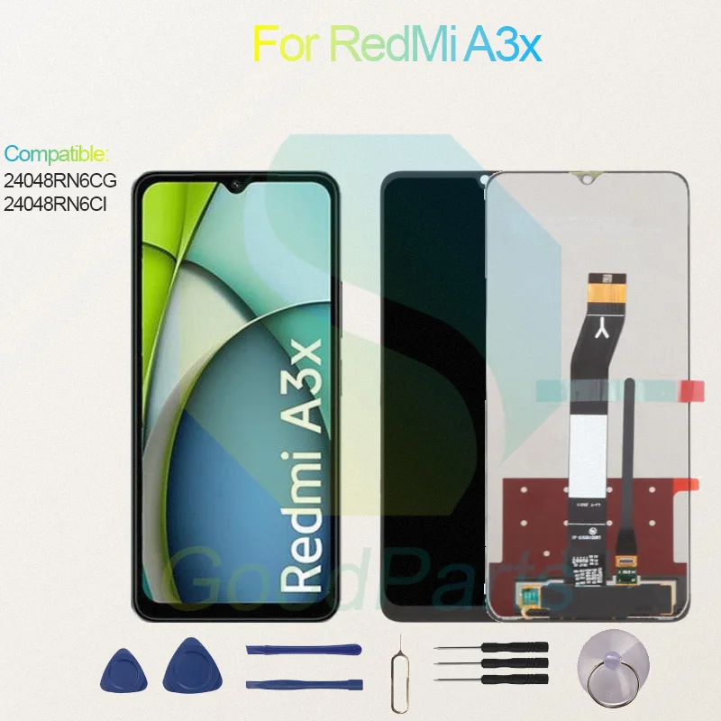 Test Before Ship For RedMi A3x Display Touch Screen Digitizer Panel Assembly Lcd Screen 24048RN6CG/CI A3x Screen Display