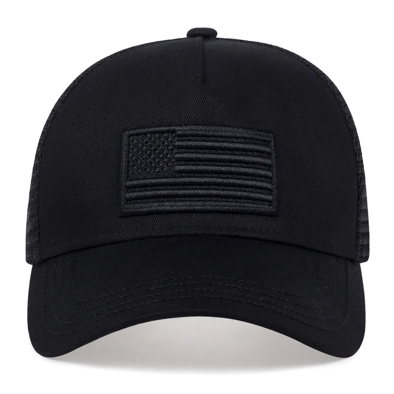 USA Flag Mesh Baseball Cap Summer Breathable Hat Men Women Tactical Hats Unisex Hip Hop Caps Outdoor Sport Trucker Hats gorras