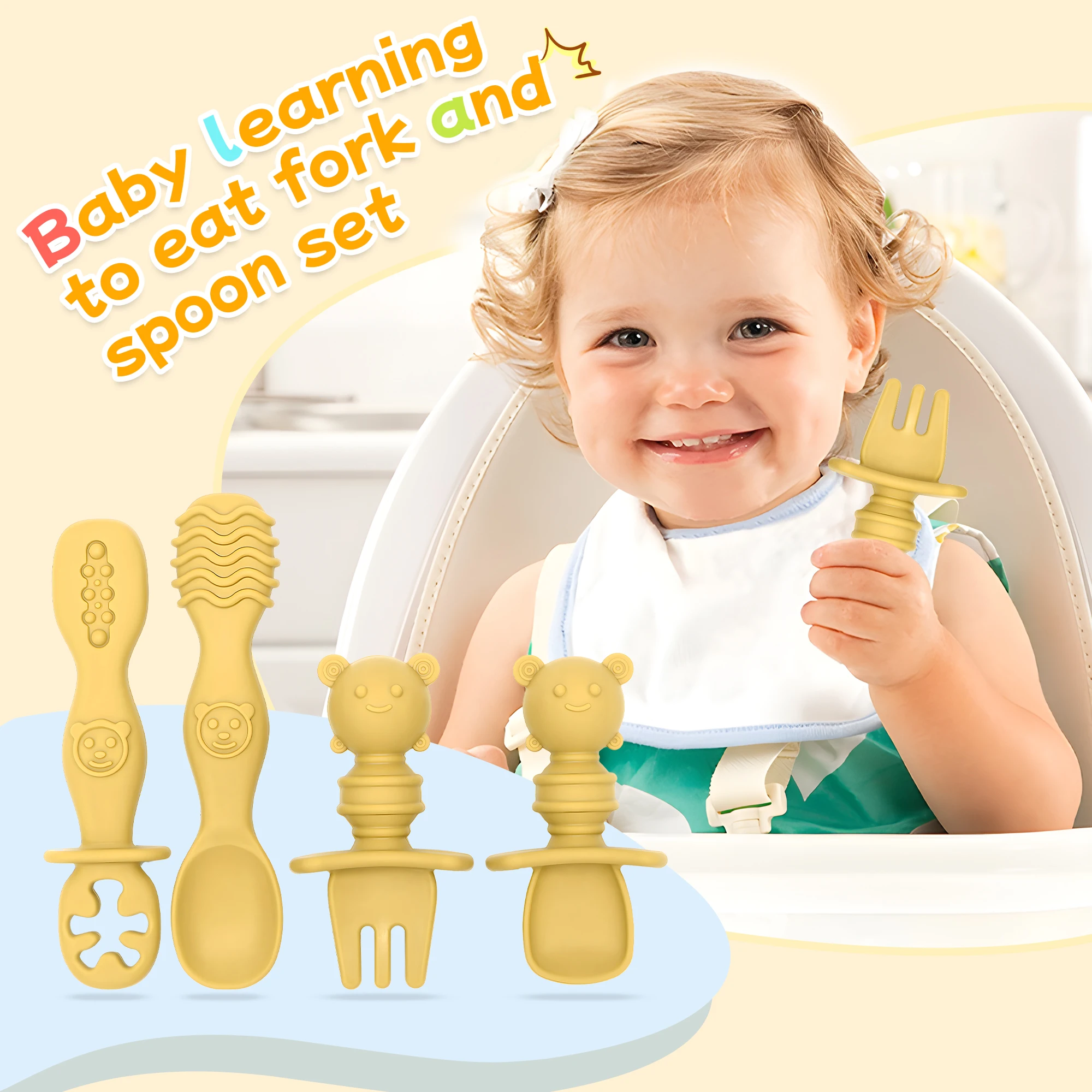 4-Piece Self-Feedin…