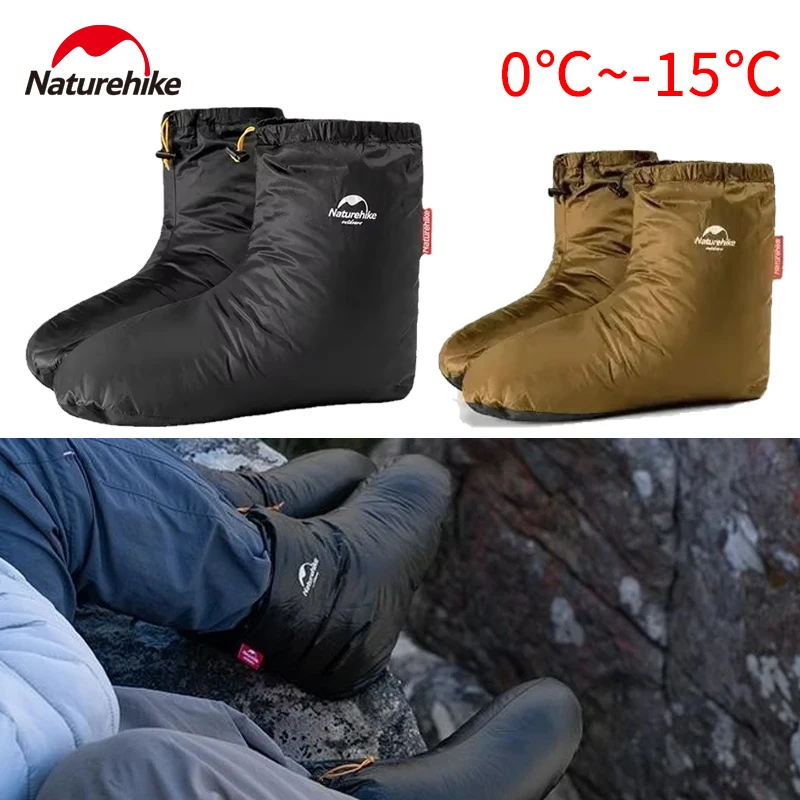 

Naturehike Sleeping Bag Accessories Duck Down Slippers Camping Out Soft Sock Men And Women Indoor Warm Lightweight Foot Cover