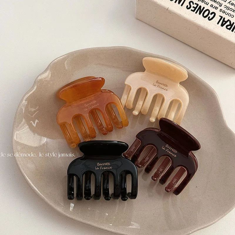 

New Acetate Hair Claw Clips Small Geometric Hair Clamps Grab Shark Clip Cute Sweet Women Hair Accessories