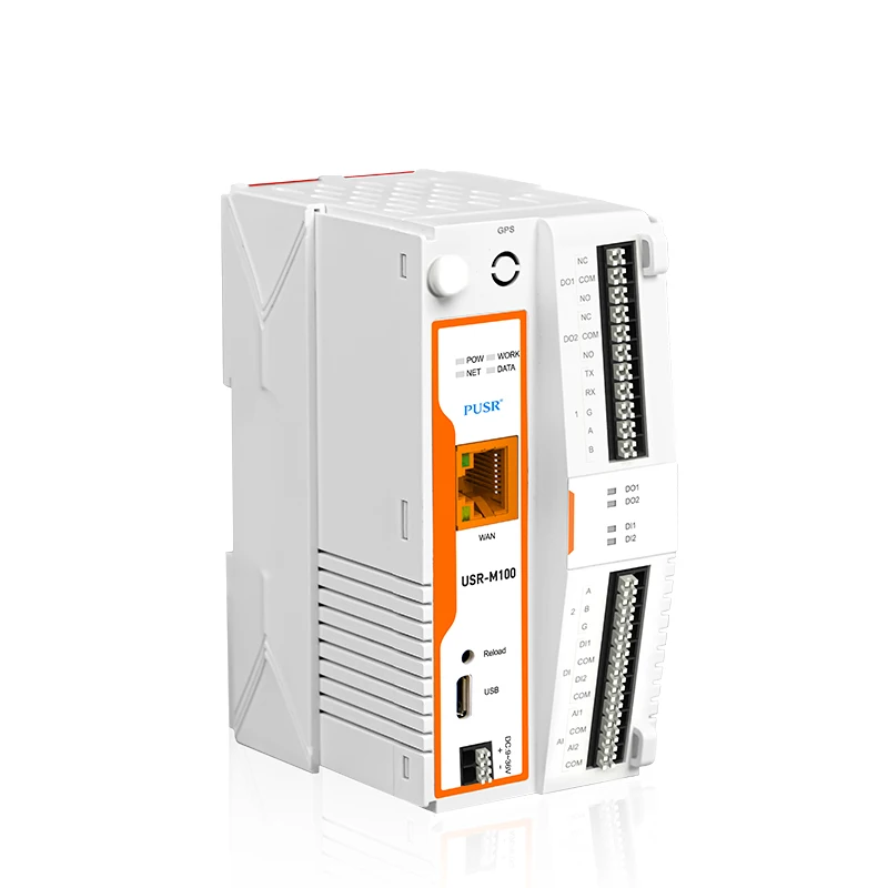 PUSR M100-ETH Industrial Remote Edge Computing IoT IO Gateway Support RS485/232/Ethernet Modbus RTU To TCP MQTT IoT Device