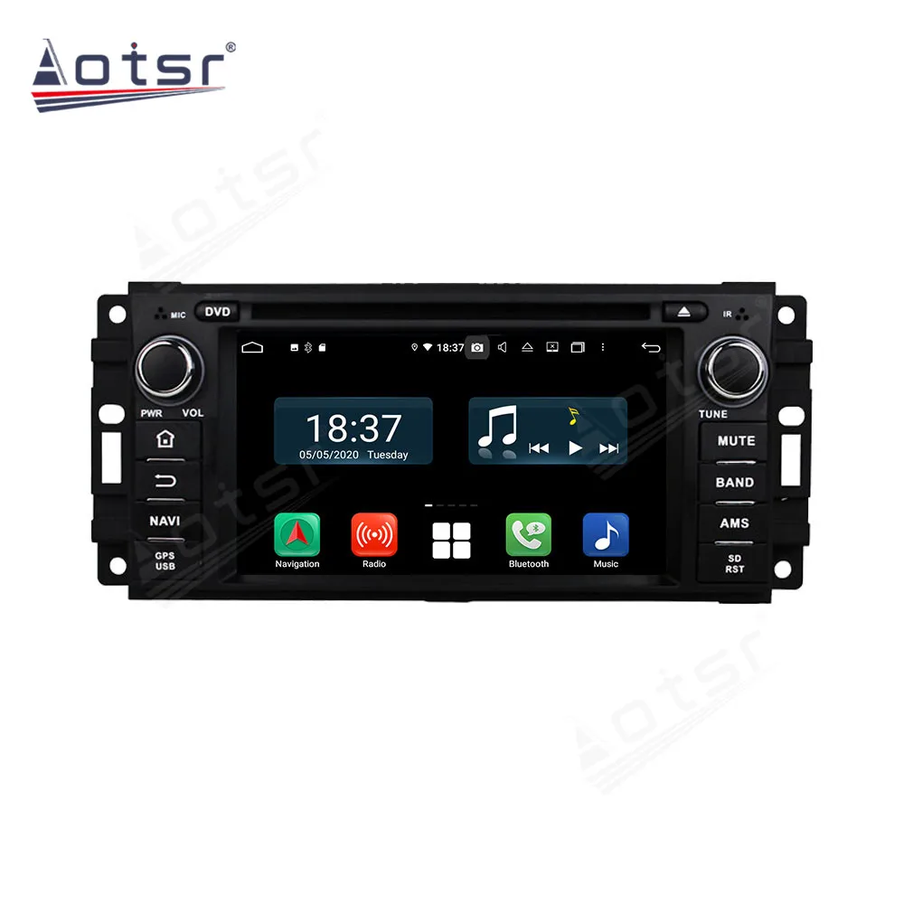 Car Radio 8+256GB For Jeep universal Multimedia Video Player 8 Core Android12.0 Wireless Carplay Stereo Navigation GPS QLED 2Din