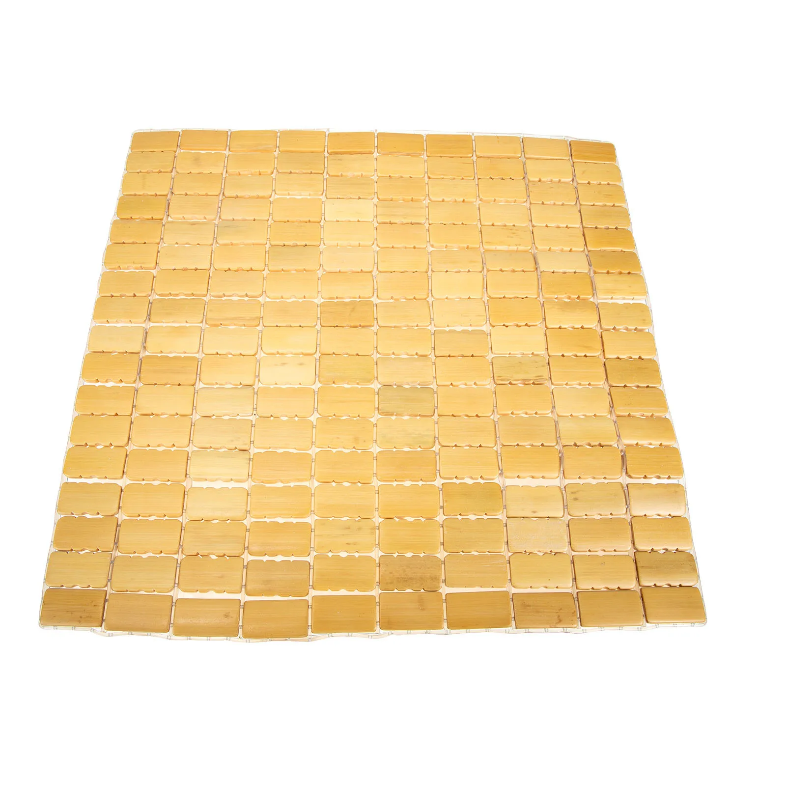 

Bamboo Block Woven Mat Household Bamboo Mat Anti-Slip Ground Cushion Safe Non-Skid Design for Home Bedroom Nursery