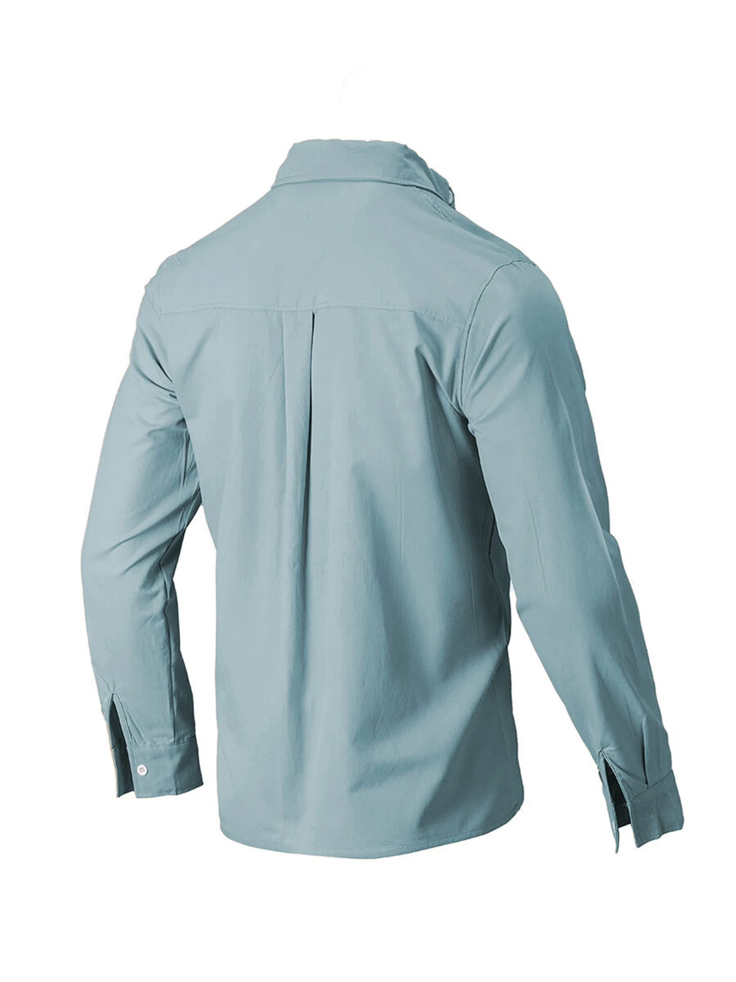 

Men s Casual Fit Long Sleeve Button Down Shirt Solid Color Turn Down Collar Spring Autumn Fashion Top