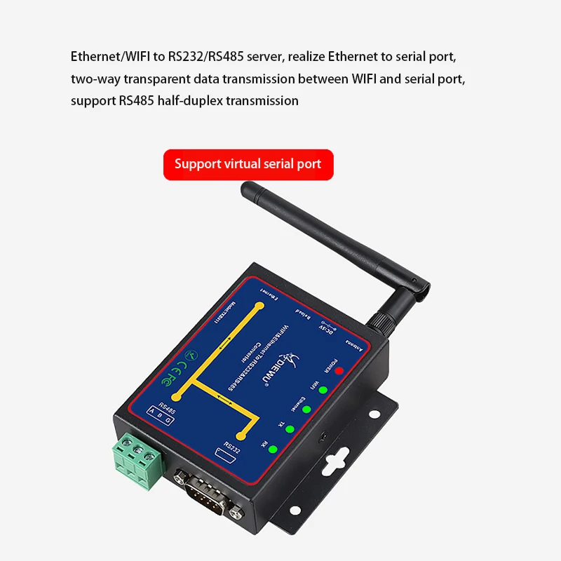 Wifi & Ethernet RJ45 To RS232 RS485 converter Serial To Ethernet Interface WIFI Serial Server RJ-45 LAN Adapter network Switch