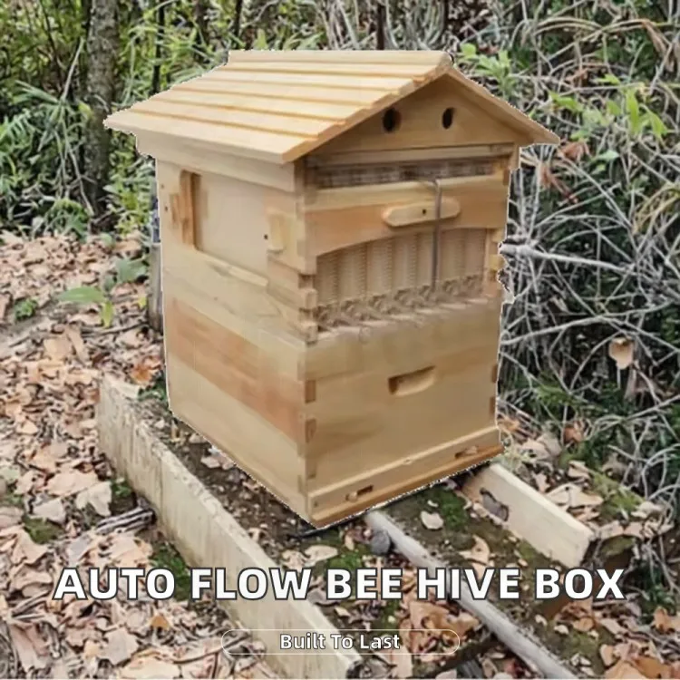 Wooden Bee Hive Box Competitive Price Honey Automatic Self Flowing Beehive 3 Months Warranty