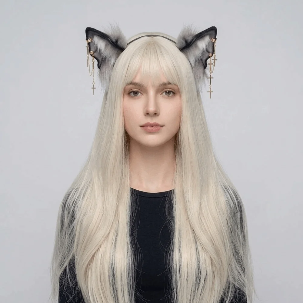 Funny Bat Beast Ears Headband Animal Furry Gothic Headband Faux Furs Hair Accessories Hair Accessories Carnival 4